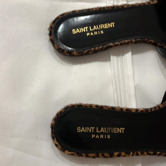 Saint Laurent Tribute Sandals Leopard 41 - Picture 2 of 6